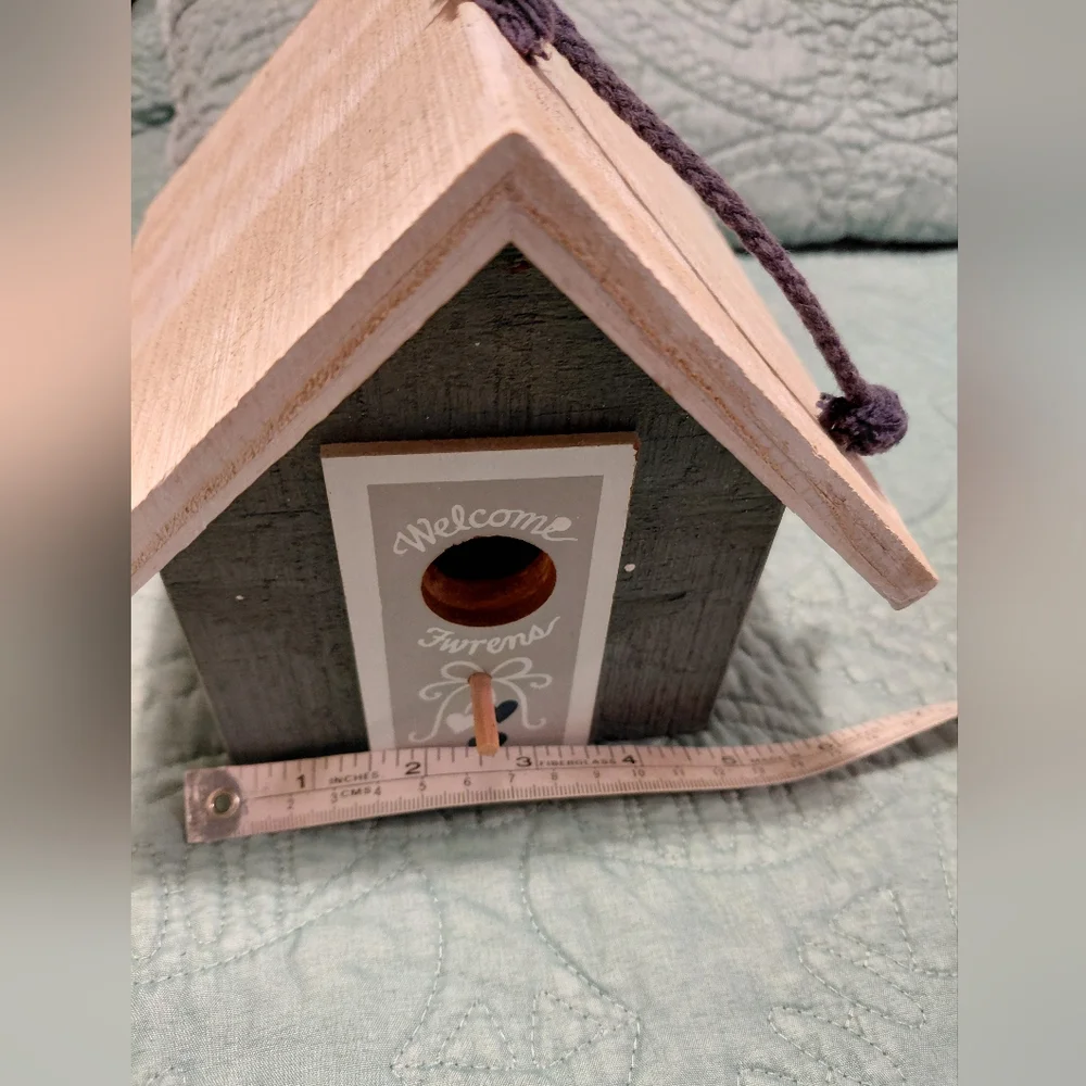 Birdhouse Blue, Gray and White with Classic Decor Accents Home Decor